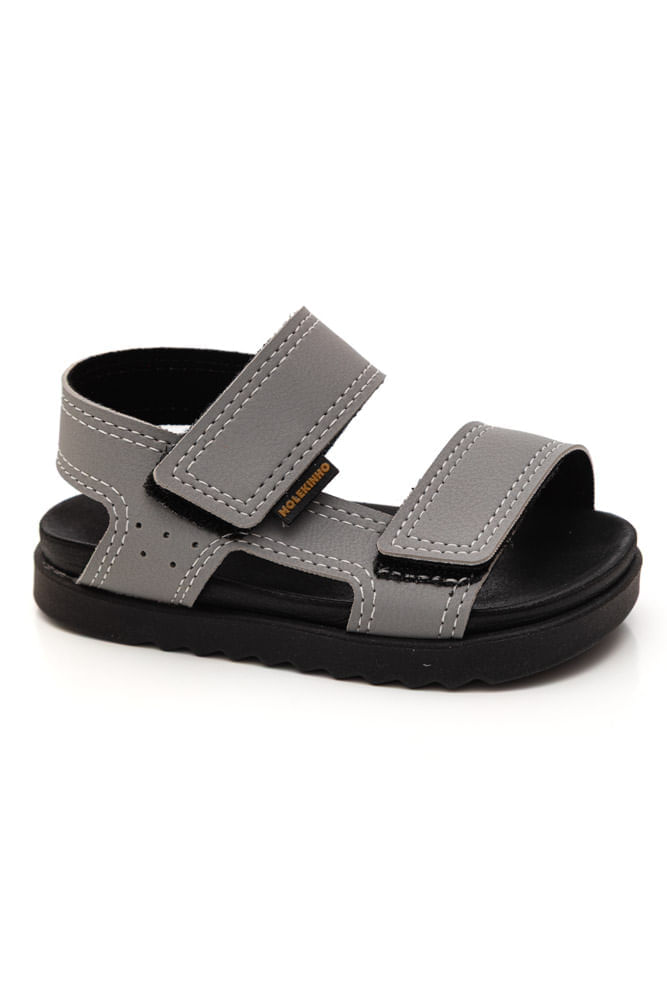 Sandália Molekinho Papete Infantil Menino 2636.204 Cinza
