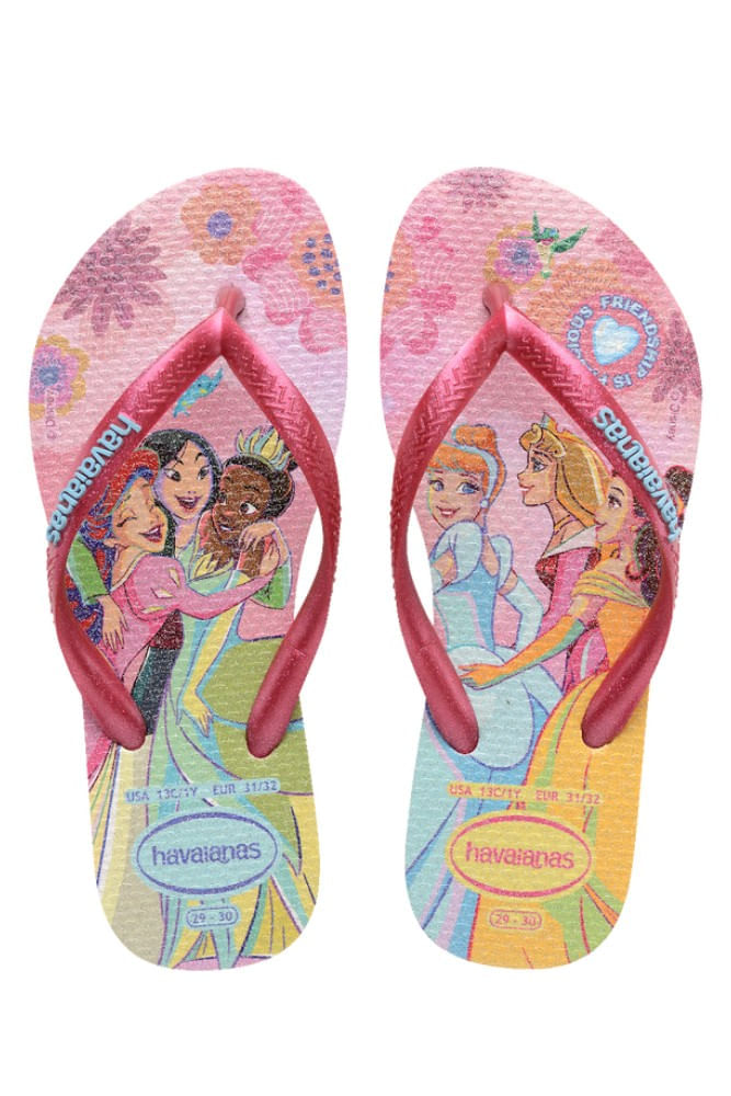 Chinelo Havaianas Kids Slim Princess Infantil Rosa