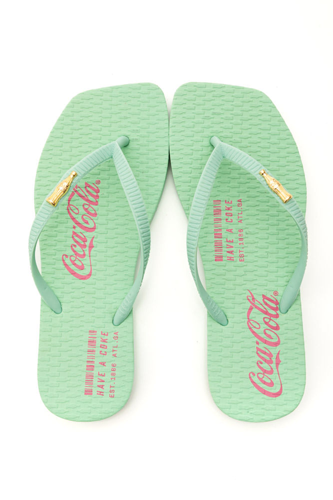 Chinelo Coca-Cola Cc4721 Verde Claro