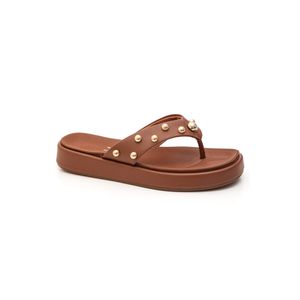 Chinelo Vizzano Flat Feminino Com Aplicações 6506.106.7286 Marrom