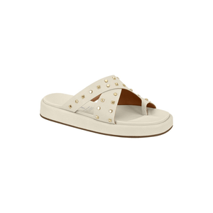 Chinelo Vizzano Flatform Feminino Com Tachas 6506.130.29711 Off-White