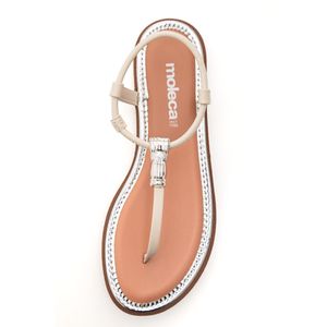 Sandália Moleca Flatform Feminina Calce Fácil 5413.1537.29564 Off-White
