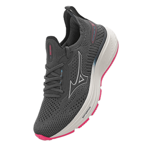 Tênis Mizuno Cool Ride 3 Juvenil Menina Chumbo