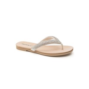 Chinelo Piccadilly Rasteiro Feminino Com Strass 418101 Branco