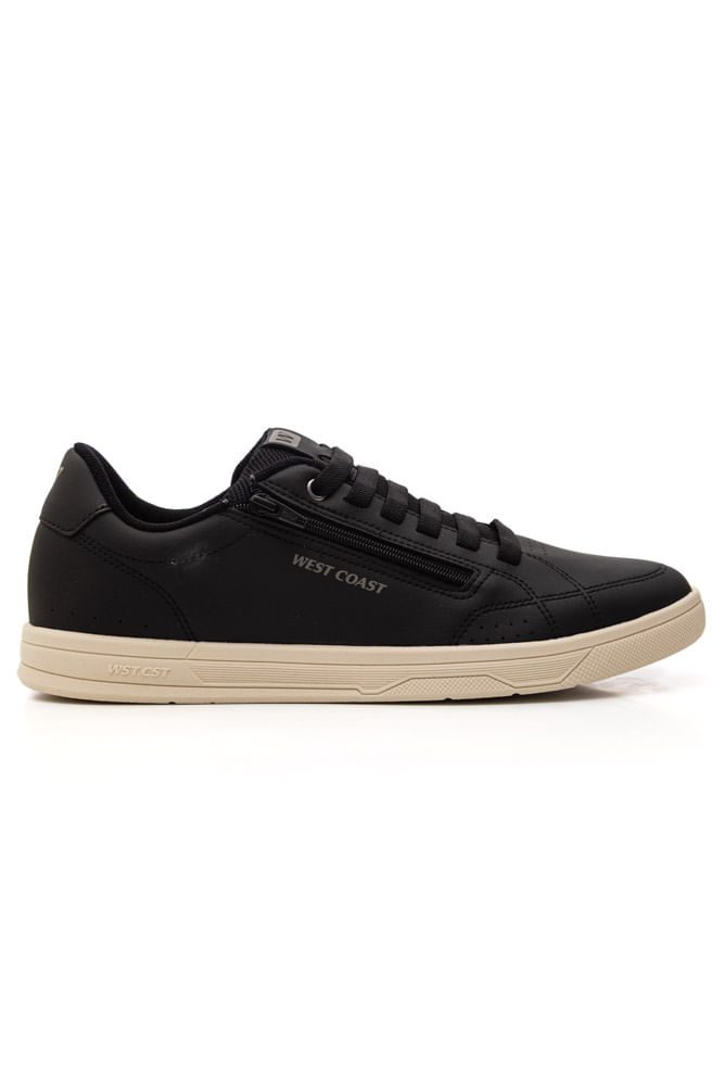 Sapatênis West Coast Casual Masculino Calce Fácil Vigo262-5 Preto