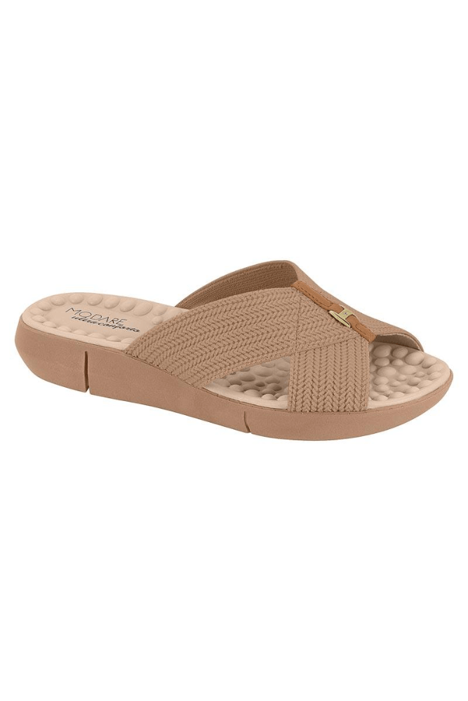 Chinelo Modare Ultra Conforto Feminino Slide 7142.101 Nude