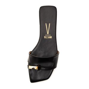 Chinelo Vizzano Rasteira Feminino Bico Quadrado 6553.102 Preto
