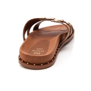 Chinelo Raquel Dias Papete Feminino R411787 Marrom