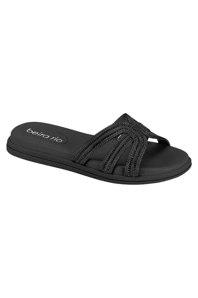 Chinelo Beira Rio Slide Feminino Gaspea 8488.126.30174 Preto