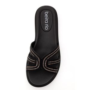 Chinelo Beira Rio Slide Feminino Gaspea 8488.126.30174 Preto