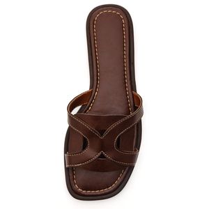 Chinelo Raquel Dias Rasteiro Feminino 951935 Marrom