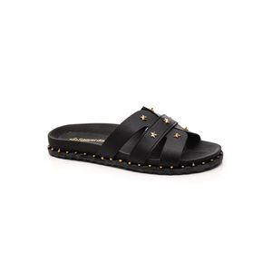 Chinelo Raquel Dias Rasteiro Feminino Slide R411739 Preto