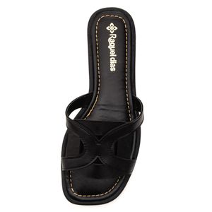 Chinelo Raquel Dias Rasteiro Feminino 951935 Preto