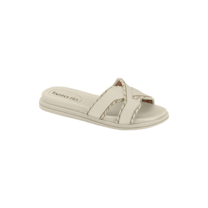 Chinelo Beira Rio Rasteiro Feminino  Soft Comfort 8488.127 Off-White