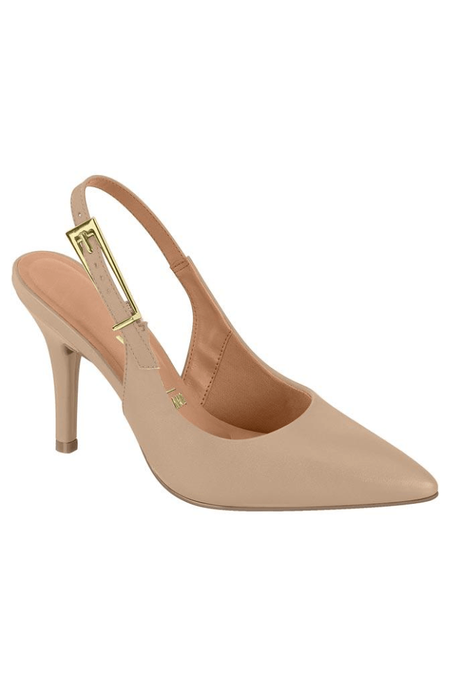 Sapato Vizzano Scarpin  Feminino Salto Alto 1184.1194 Bege