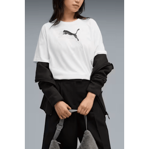 Camiseta Evostripe Relaxed Graphic Feminina 688139 02 Branco