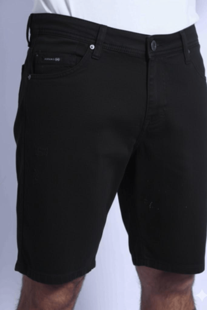 Bermuda Jeans Premium Oceano Masculina 26094 Preto