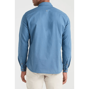 Camisa Docthos Manga Longa Slim Flamê Tingimento 605 119059 Azul