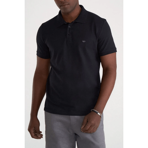 Camisa Docthos Polo Manga Curta Slim Piquet 640 119088 Preto