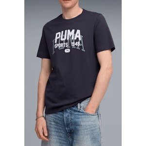 Camiseta Puma Graphic Varsity Masculina 688035 16 Marinho