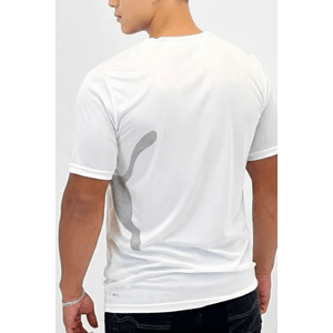 Camiseta Puma Dry Manga Curta Big Logo Masculina 527207 01 Branco