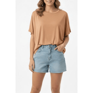 Blusa Chá De Mel Feminina Visco 4024 Caramelo