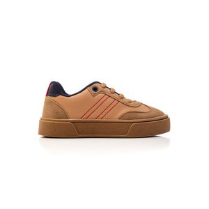 Tênis Ortofino Casual Infantil Menino Solado Flatform A1393 Bege