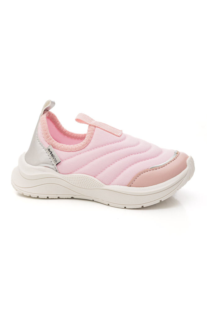 Tênis Ortofino Slip On Infantil Menina 4209f Rosa