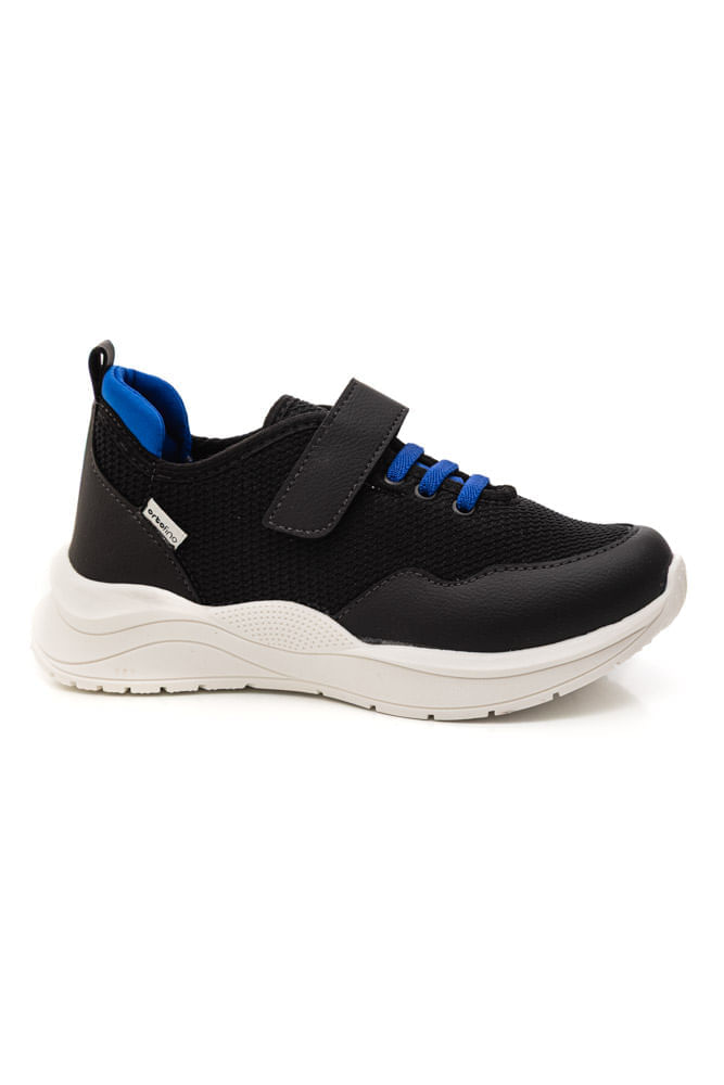 Tênis Ortofino Casual Juvenil Menino Velcro 4409m Preto