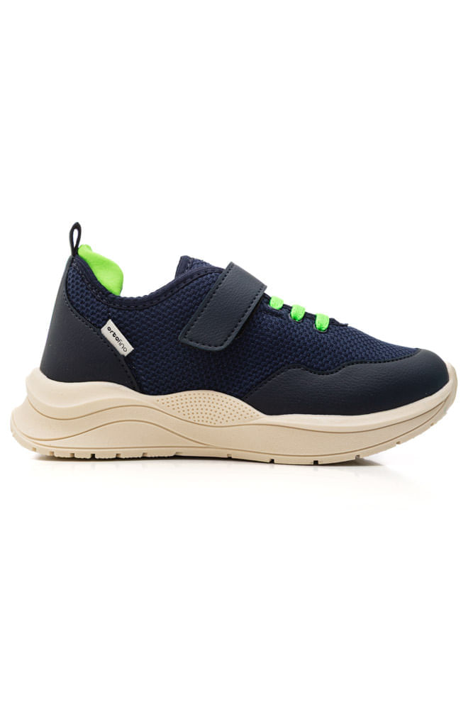 Tênis Ortofino Casual Juvenil Menino Velcro 4409m Marinho