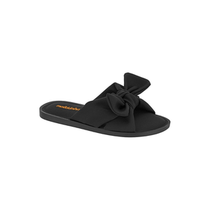 Chinelo Molekinha Slide Juvenil Menina Laço 2372.102.29516 Preto