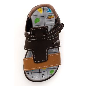 Sandália Molekinho Papete Infantil Menino Velcro 2140.959.13958 Marrom
