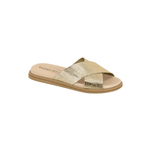 Chinelo Beira Rio Rasteiro Feminino Slide 8488.100.27054 Ouro