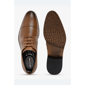 Sapato Ferracini Social Masculino Em Couro 3940l Marrom