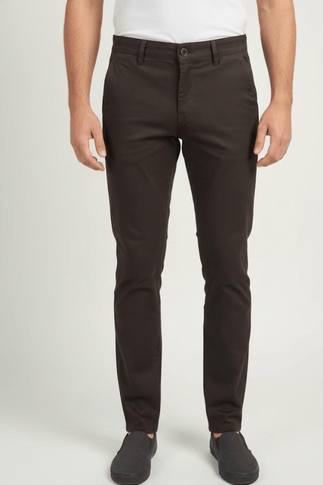 Calça Sarja Alfaiataria Slim Pitt Masculina 018420190 Marrom