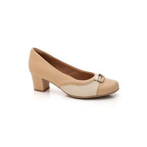 Sapato Piccadilly Scarpin Feminino Laura 110195 Bege
