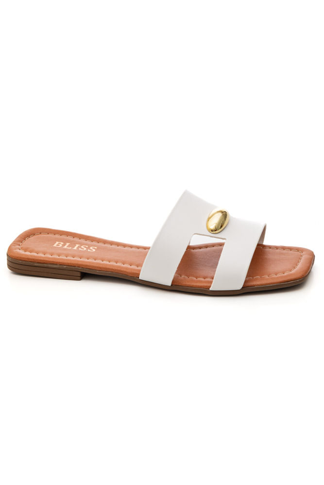 Chinelo Bliss Rasteira Feminino 142-159 Branco