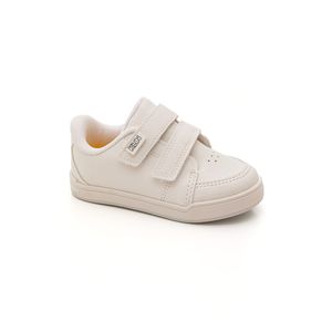 Sapato Klin Casual Infantil Menino Velcro 166.200-001 Branco