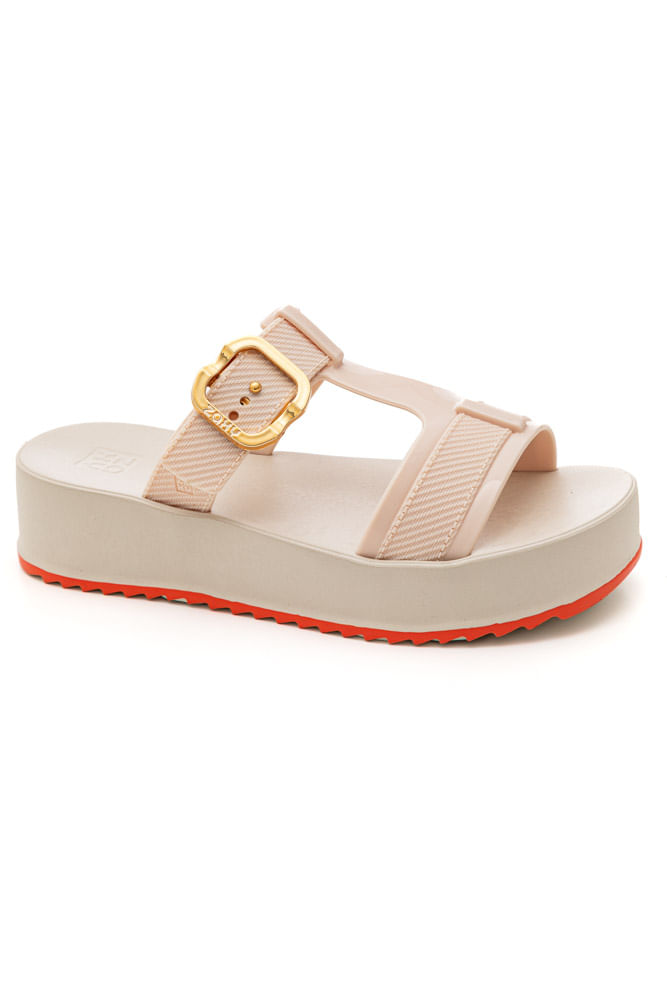 Chinelo Zaxy Connect Feminino 119054-Bj404 Off-White