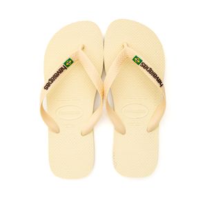 Chinelo Havaianas Brasil Logo 9256 Bege