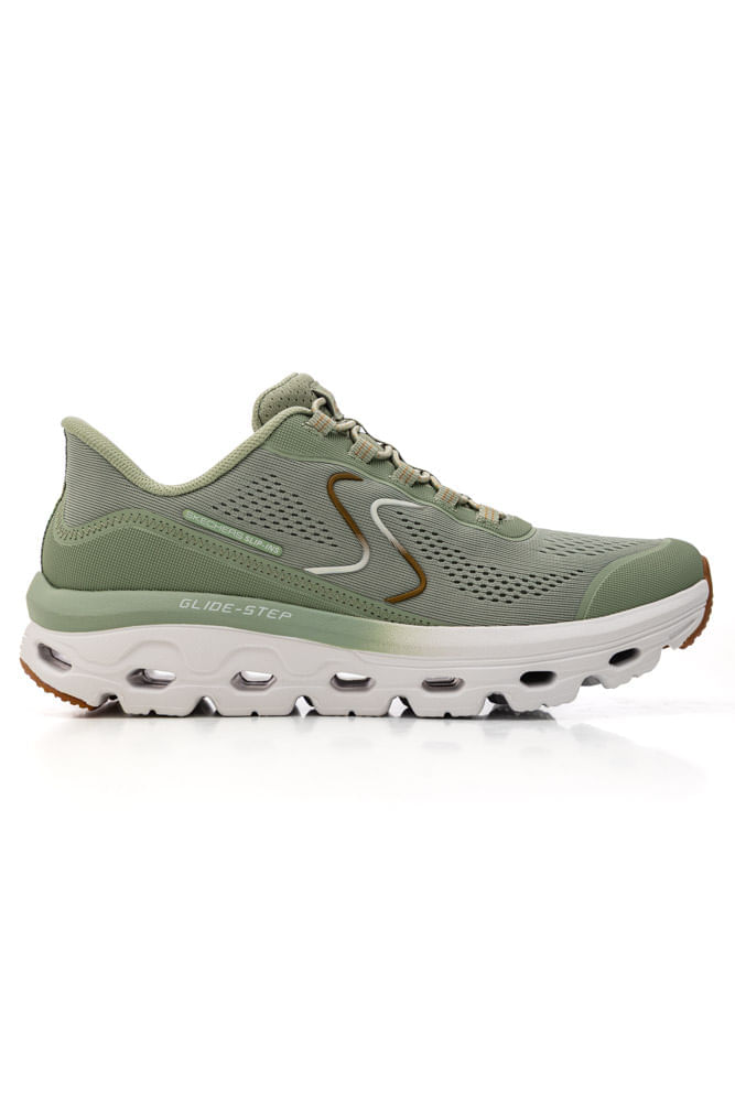Tênis Skechers Treino Feminino Glide-Step Sole 180272-Sage Verde