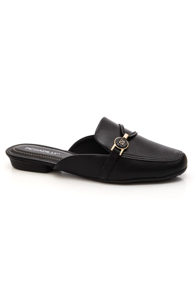 Sapatilha Mule Piccadilly 250264 Preto