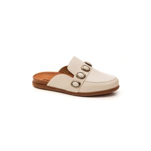 Sapatilha Moleca Mule Feminino Napa 5826.104 Off-White