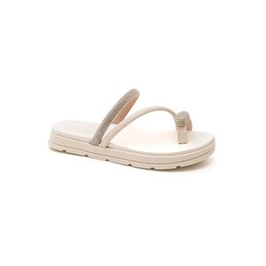 Chinelo Moleca Papete Feminino Tira Strass 5490.127.29022 Off-White