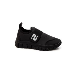 Tênis Novope Slip On Juvenil Menino Velcro 99001021-3j Preto