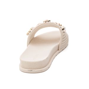 Chinelo Molekinha Slide Juvenil Menina Pins Glimmer 2341.133 Off-White