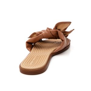 Chinelo Moleca Rasteira Feminino Laço 5558.104.30633 Nude