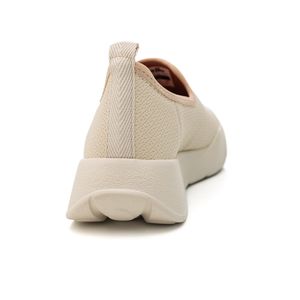 Tênis Piccadilly Fascite Feminino Anabela 949017 Off-White