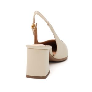 Sapato Chanel Piccadilly 764022-13 Off-White