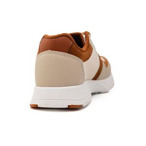 Sapatênis Onity Casual Masculino Com Cadarço L156 Bege